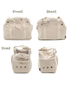 PET PARADISE ペットパラダイス ナチュラル リネンコットン キャリーバッグ S 超小型犬