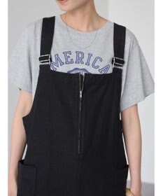 AMERICAN HOLIC リネンブレンドＩラインジャンバースカート