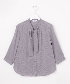 J.PRESS LADIES L 【シーンレスに活躍】ウォッシャブルキュプラツイル ボウタイ ブラウス