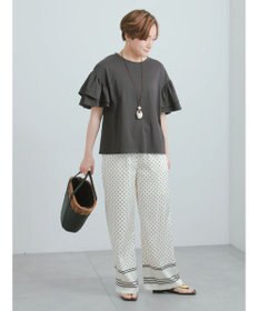 Te chichi 【接触冷感/遮熱/吸水速乾】フリルスリーブビッグTシャツ