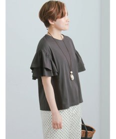 Te chichi 【接触冷感/遮熱/吸水速乾】フリルスリーブビッグTシャツ