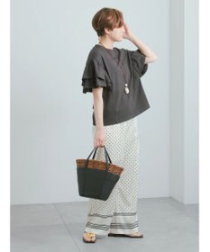 Te chichi 【接触冷感/遮熱/吸水速乾】フリルスリーブビッグTシャツ