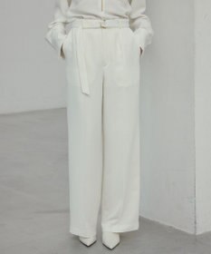 BEIGE， 【洗える・Precious 4月号掲載】JASMINE / ベルト付きワイドストレートパンツ