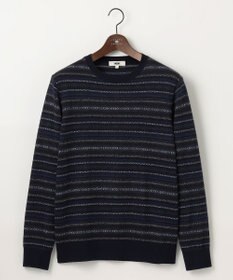 JOSEPH ABBOUD 【イタリア糸使用/洗える】フェアアエルクルーネック ニット