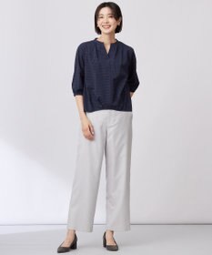 J.PRESS LADIES L 【セットアップ対応・洗える・UV加工・吸水速乾】OXIJEWELストレッチ ストレート パンツ