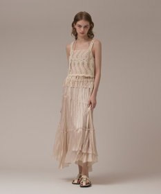 GRACE CONTINENTAL ワッシャープリーツスカート