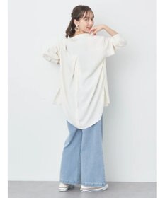 earth music&ecology バックボタンチュニック