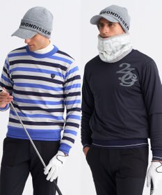 23区GOLF  【MEN】リバーシブルニット 防風裏地 2WAY ライトグレー系1