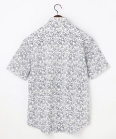 JOSEPH ABBOUD 【日本製ジャージー使用・清涼感・イージーケア】シャンブレー ペイズリープリント シャツ