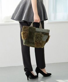 ROOTOTE 3652【フェイクファーのパッチワーク】SC.デリ.ツグツグ-A