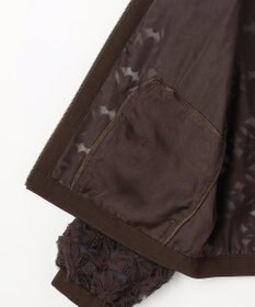 自由区 L 【17号サイズまで展開】テープエンブロイダリー ブルゾン