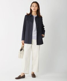 J.PRESS LADIES 【洗える】KATE パネルボーダー ボートネック ニット