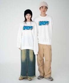 WEGO 【ユニセックス着用ITEM/SMLサイズ展開】アソートグラフィックプルオーバー