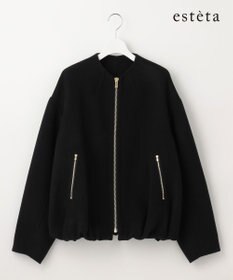 23区 【エステータ】ブラッシュドラムズウール ブルゾン