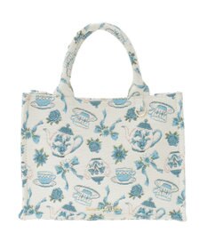 Maison de FLEUR ティーカップ柄ゴブランスクエアトートバッグ