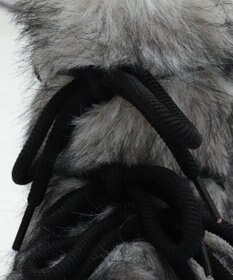 WEGO ボリュームファーレースアップFムートンブーツ