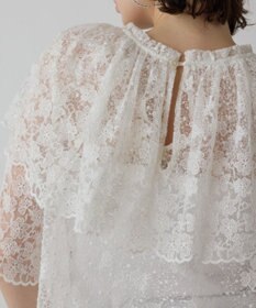 GRACE CONTINENTAL レースケープブラウス