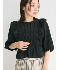 Green Parks ・ＥＬＥＮＣＡＲＥ　ＤＵＥ　シャドーチェックブラウス