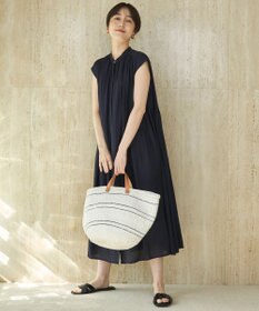 UNFILO ヴィンテージシアー ギャザーワンピース