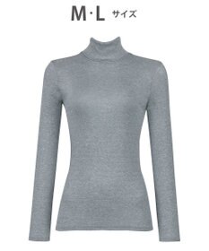 WACOAL あったかTシャツ あったかインナー 10分袖 アウターとしても利用可 保温性 長袖 ハイネック レディース CLD723 /ワコール