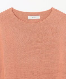 ANY 【洗濯機可/アンチピリング/UVカット】アクリルガーターフレンチスリーブニット