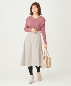 ANY SIS 【洗える】ビックカラーリブ ニット