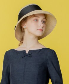 TOCCA 【UVカット90%・吸水速乾・抗菌防臭・洗える・サイズ調整可】SIDE RIBBON HAT 帽子