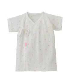 MIKI HOUSE HOT BISCUITS 【50-60cm】 メッシュ素材 総柄短肌着