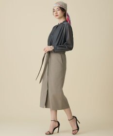 自由区 ストライプレター スカーフ