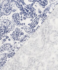 JOSEPH ABBOUD 【日本製ジャージー使用・清涼感・イージーケア】シャンブレー ペイズリープリント シャツ