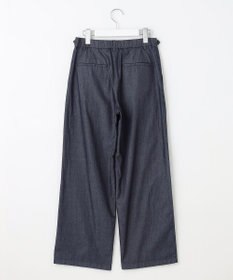 J.PRESS LADIES L 【洗える】ライトデニム セミワイド パンツ