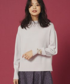 組曲 ウールカシミヤミックス ロールネック ニット