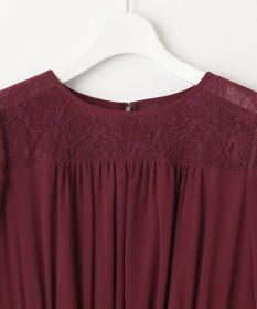 自由区 【WEB限定】シフォンレースコンビネーション ドレス