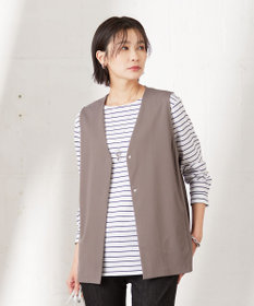 洗える】Hari-Puru jersey ジレ / J.PRESS LADIES L | ファッション