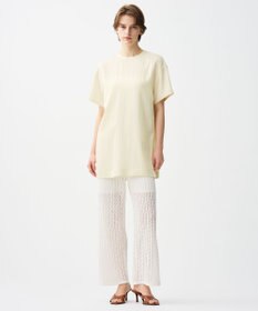 uncrave シースルーケーブルニット パンツ