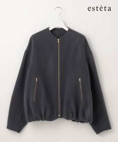 23区 【エステータ】ブラッシュドラムズウール ブルゾン