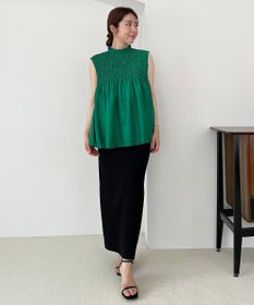 UNFILO 【WEB限定】シアーシャーリングブラウス