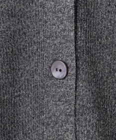 ICB L 【洗える】 エクストラファインメリノリブ Vネックカーディガン