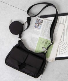 WEGO ポーチ付きポケットデザインショルダー