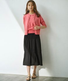 組曲 【WEB限定】ステッチストライプドビー ギャザースカート