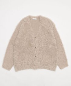 WEGO 【2025秋冬新作/ユニセックス着用ITEM/SMLサイズ展開】フェザーニットカーディガン
