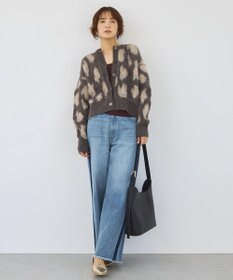 AMERICAN HOLIC レオパード柄ニットカーディガン