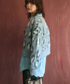 AMERICAN HOLIC レオパード柄ニットカーディガン
