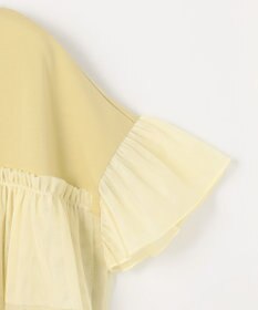 ANY SIS L 【洗える】チュール重ね プルオーバー