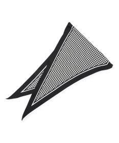 uncrave ハウンドトゥース シルクスカーフ