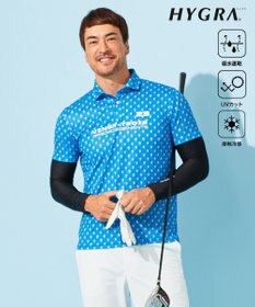 23区GOLF 【MEN】【接触冷感・UVケア・吸水速乾】アイス柄 ポロシャツ