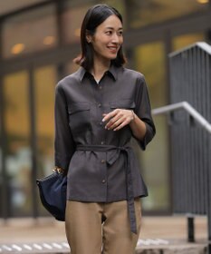 J.PRESS LADIES リネンシアースラブ シャツ ブラウス