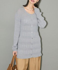 Green Parks プリーツニットカーディガン