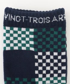 23区GOLF 【MEN】チェック柄 ハーフソックス