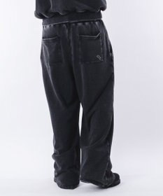 WEGO 【ウエストゴム/ユニセックス着用ITEM】ブリーチハトメスウェットパンツ